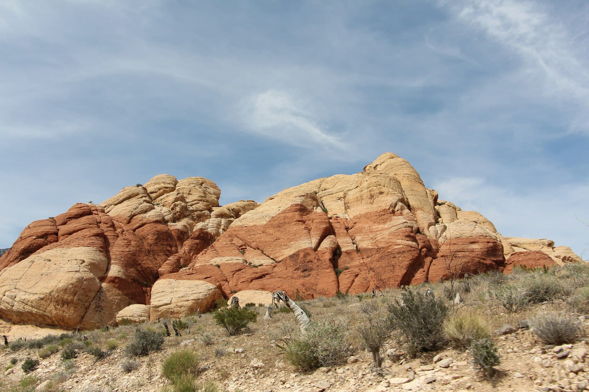 Red Rock Canyon rock formations near Henderson Nevada