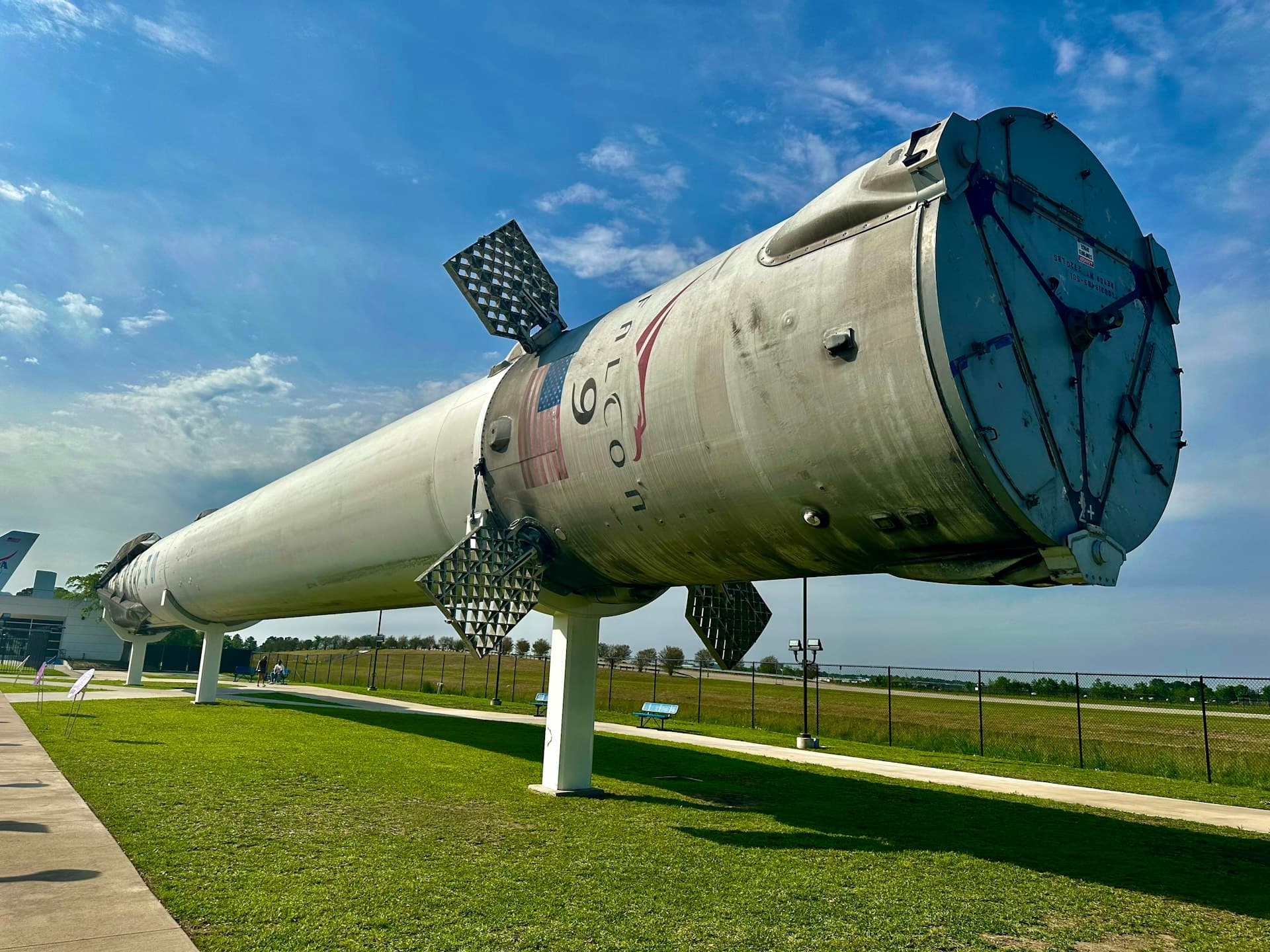 SpaceX Falcon 9 rocket at NASA Johnson Space Center Houston Texas