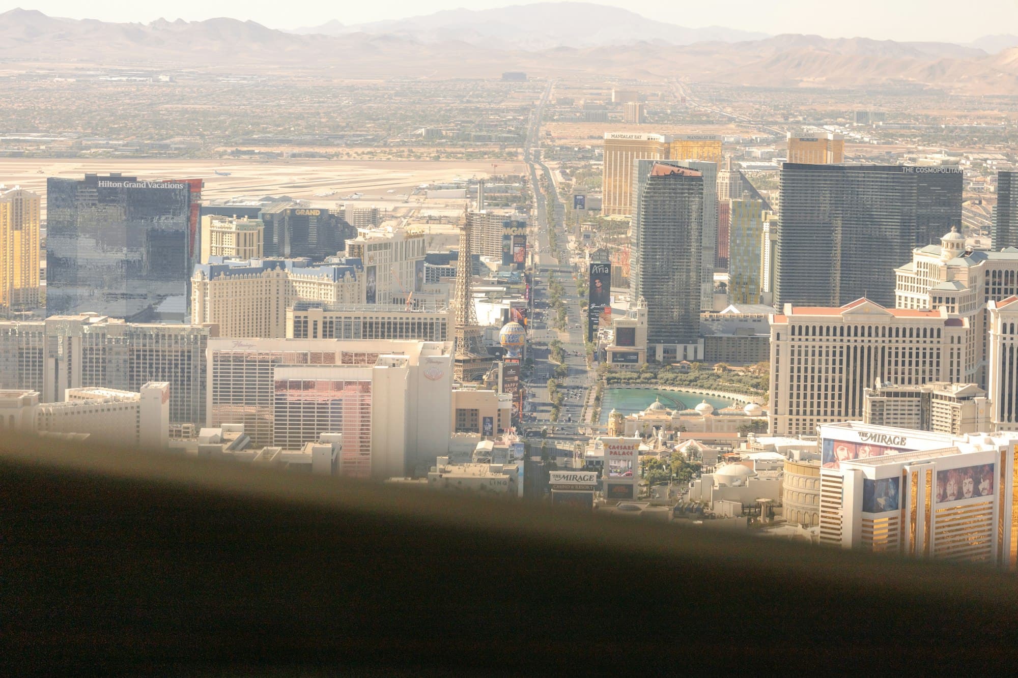 Las Vegas Valley cityscape with mountains in background